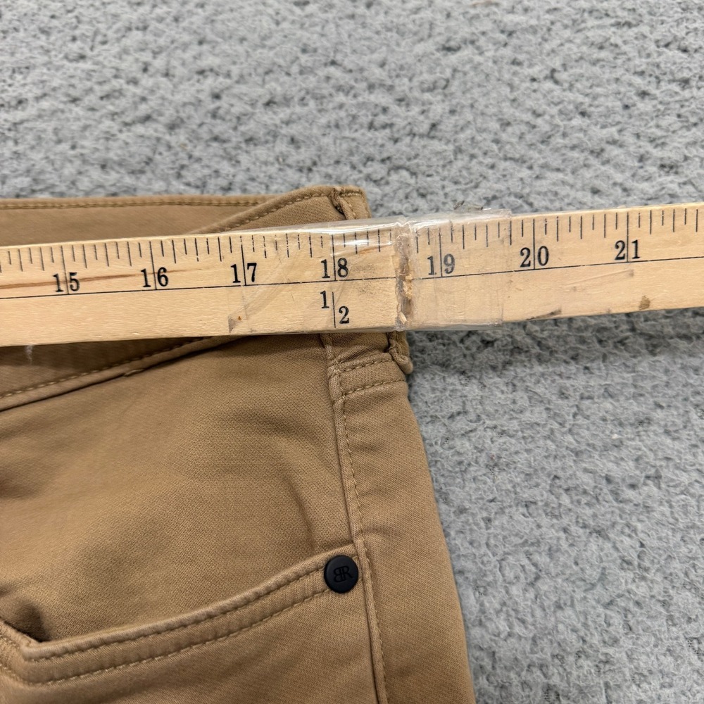 Banana Republic Twill Pants Mens 36x32 Tan 5-Pocket Straight Leg Stretch Khaki - Picture 6 of 12